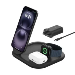 3-in-1 Magnetic Foldable Wireless Charger with Qi2 15W