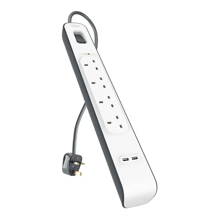 2.4 Amp USB Charging 4-outlet Surge Protection Strip